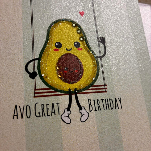 Avocado Birthday Card