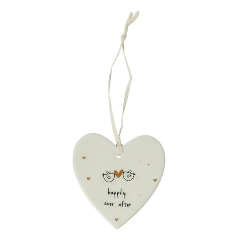 Happily Ever After Ceramic Heart