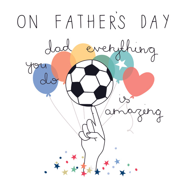 Fathers Day Card - Football
