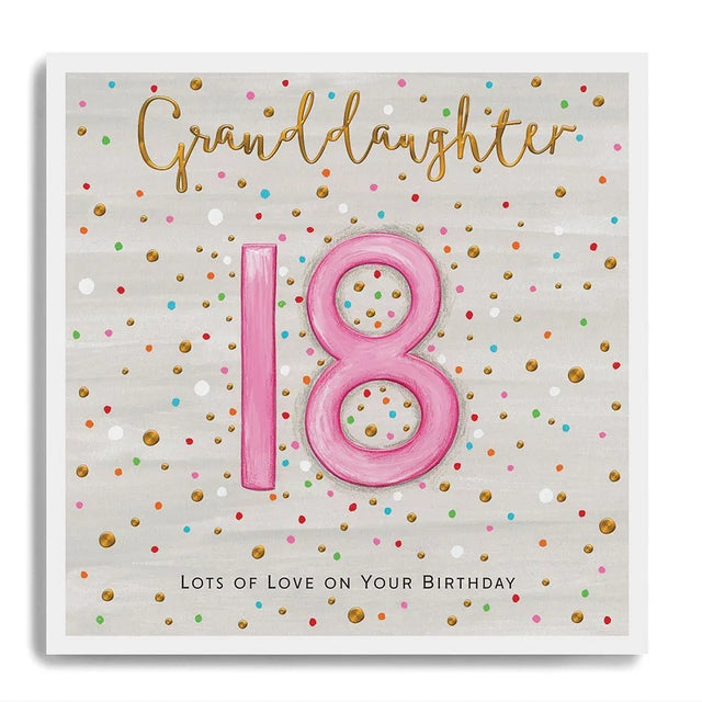 Janie Wilson Granddaughter 18th Birthday Card