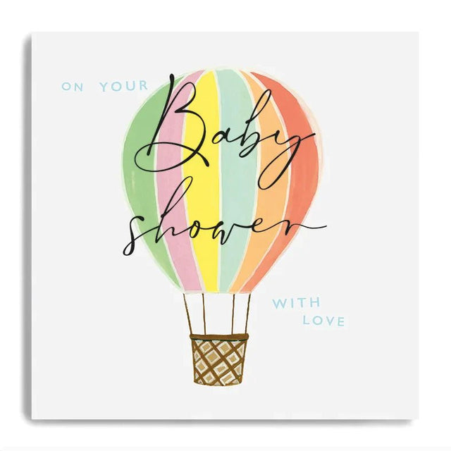 Baby Shower Card - Hot Air Balloon