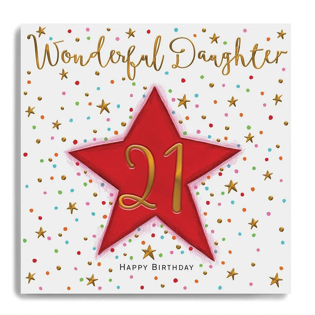 Janie Wilson Daughter 21st Birthday Card