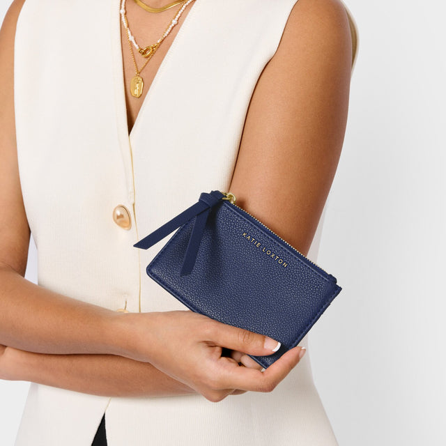 Katie Loxton Hallie Coin and Card Holder - Midnight Blue