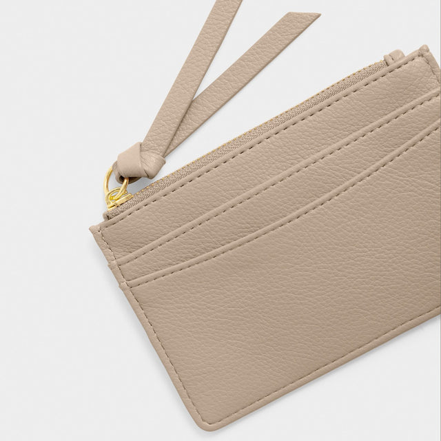 Katie Loxton Hallie Coin and Card Holder - Light Taupe