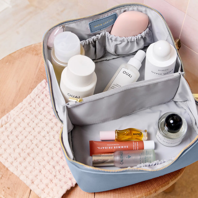 Katie Loxton Large Make Up Bag - Blue Aura