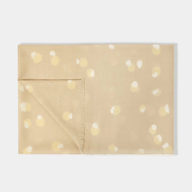 Katie Loxton Polka Dot Scarf - Soft Tan/White