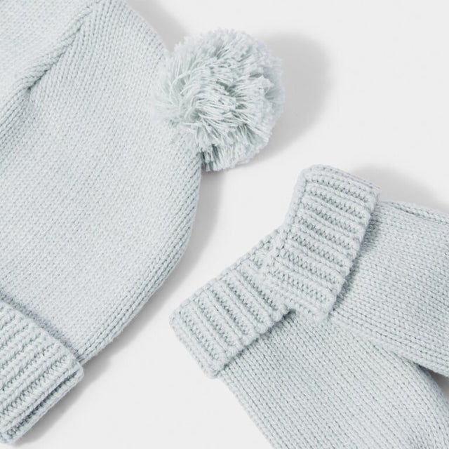 Katie Loxton Baby Hat and Mittens Set - Sage