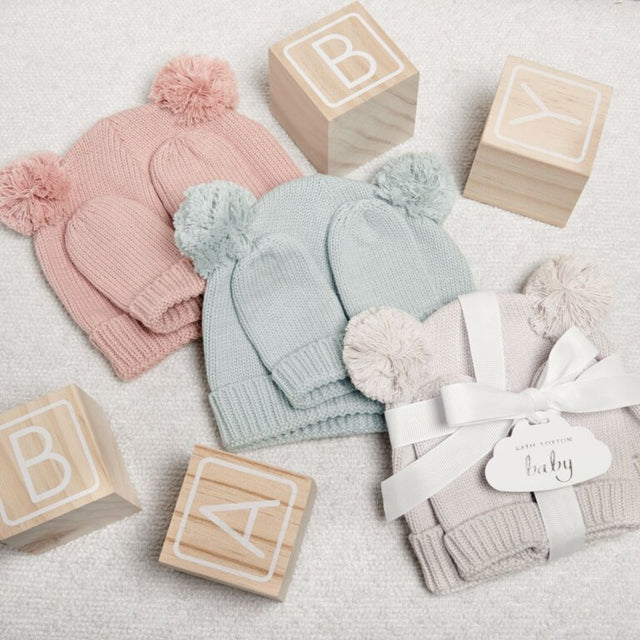 Katie Loxton Baby Hat and Mittens Set - Sage
