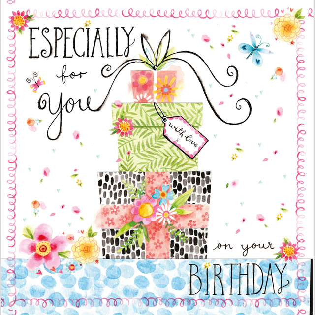 Especially for You Birthday Card - Presents