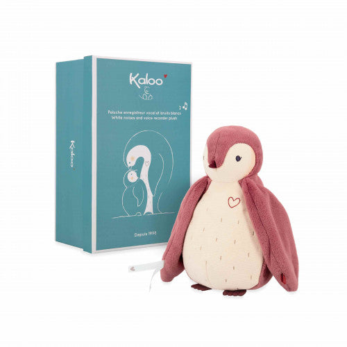 Kaloo White Noise Pink Plush Penguin