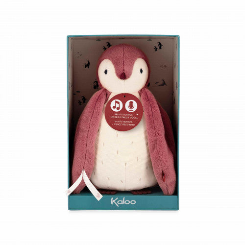 Kaloo White Noise Pink Plush Penguin