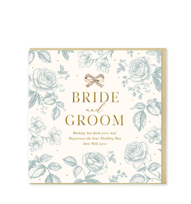 Bride & Groom Wedding Day Card