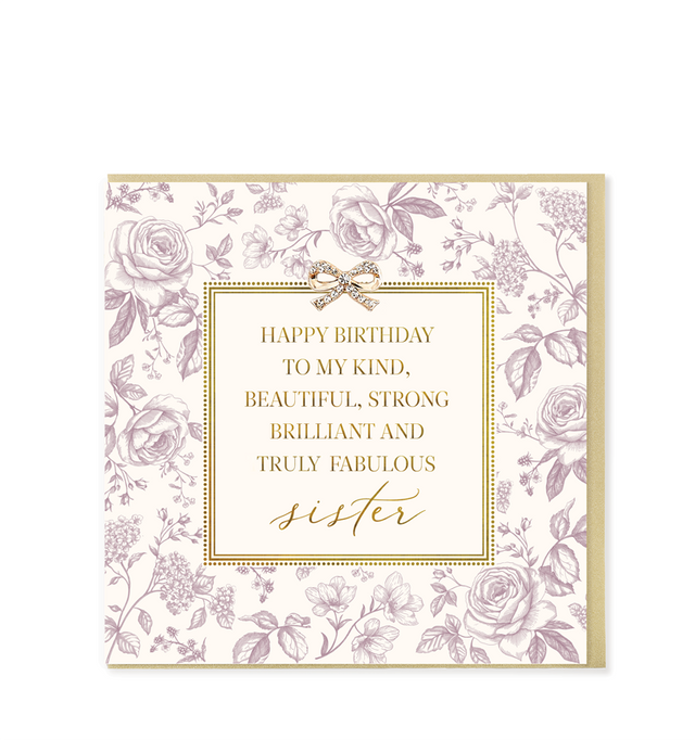 Truly Fabulous Sister Birthday Card