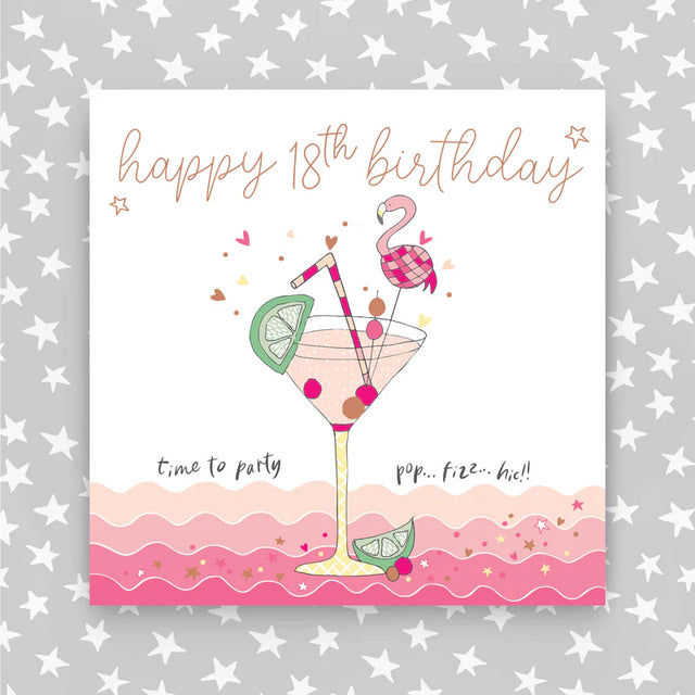 Happy 18th Birthday Cocktail Card