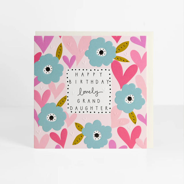 Granddaughter Flower Birthday Card