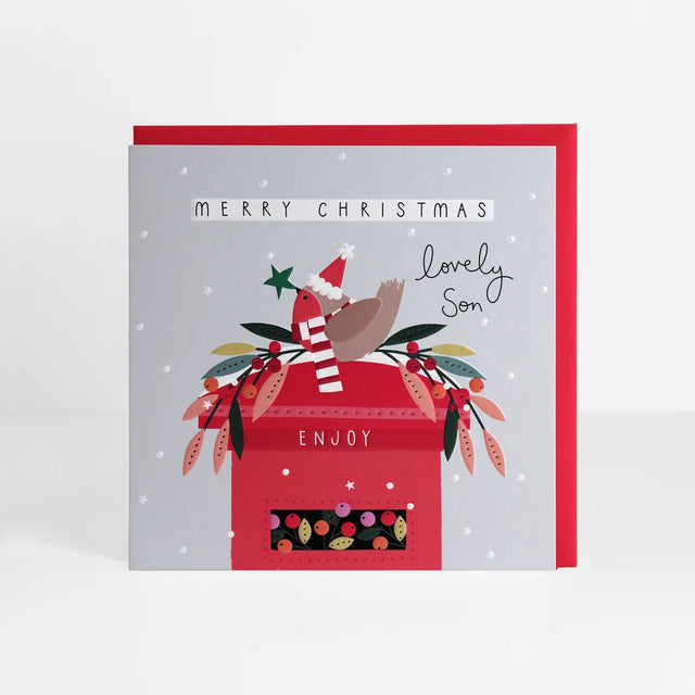 Son Postbox Christmas Card