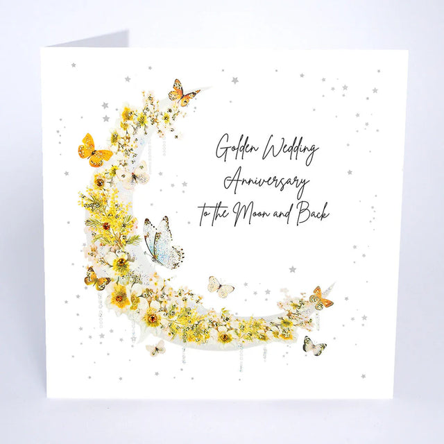 Gold Wedding Anniversary Card