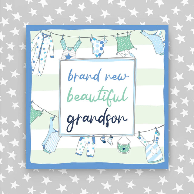 Beautiful New Grandson Card
