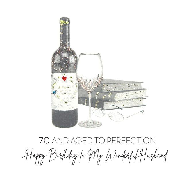 Husband 70th Birthday Card