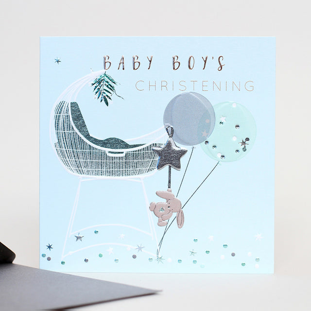 Baby Boy's Christening Card