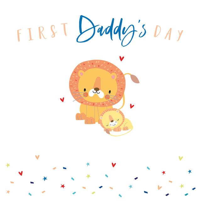 First Daddy's Day Card - Lion