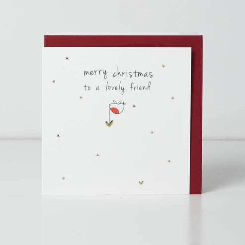 Merry Christmas Lovely Friend Christmas Card