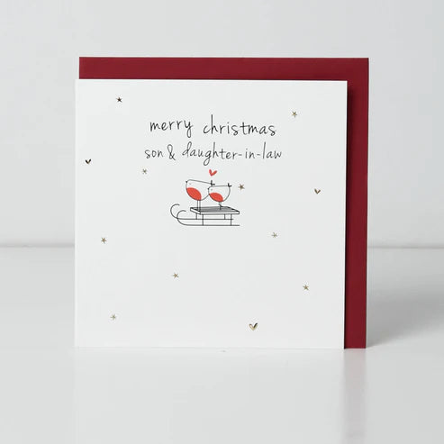 Merry Christmas Son & Daughter In Law Christmas Card