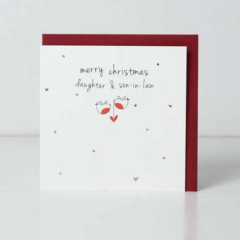 Merry Christmas Daughter & Son In Law Christmas Card