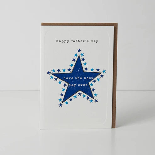 Open Star Fathers Day Card