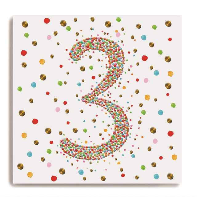 Dotty 3rd Birthday Card
