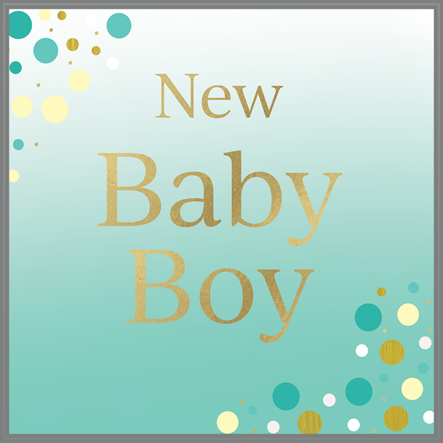 Rush New Baby Boy Card
