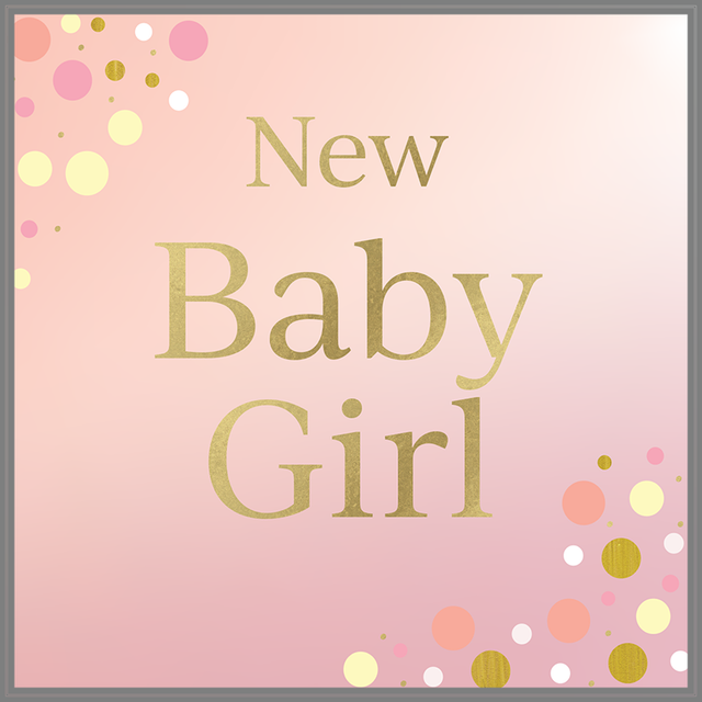 Rush New Baby Girl Card