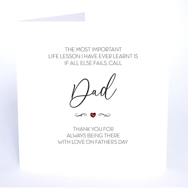 Thank You For Being There Fathers Day Card