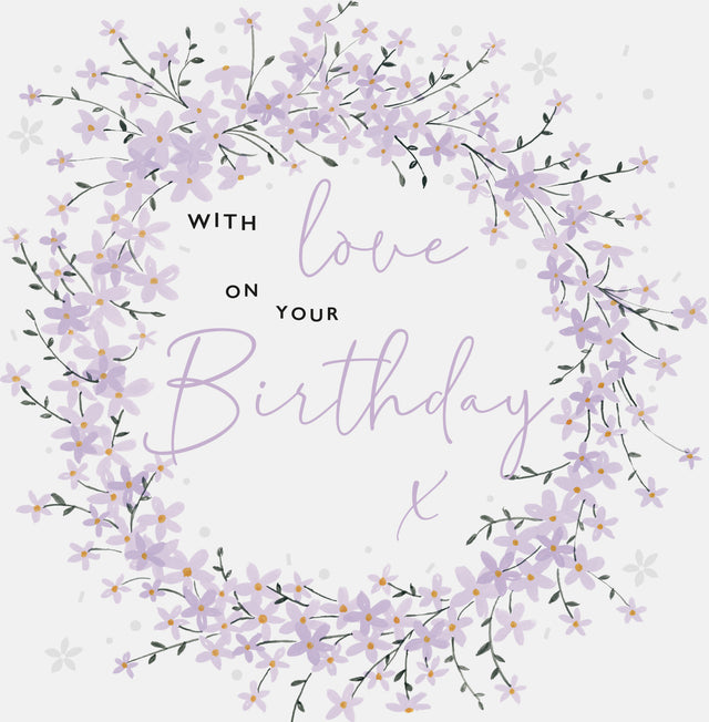 With Love On Your Birthday Card