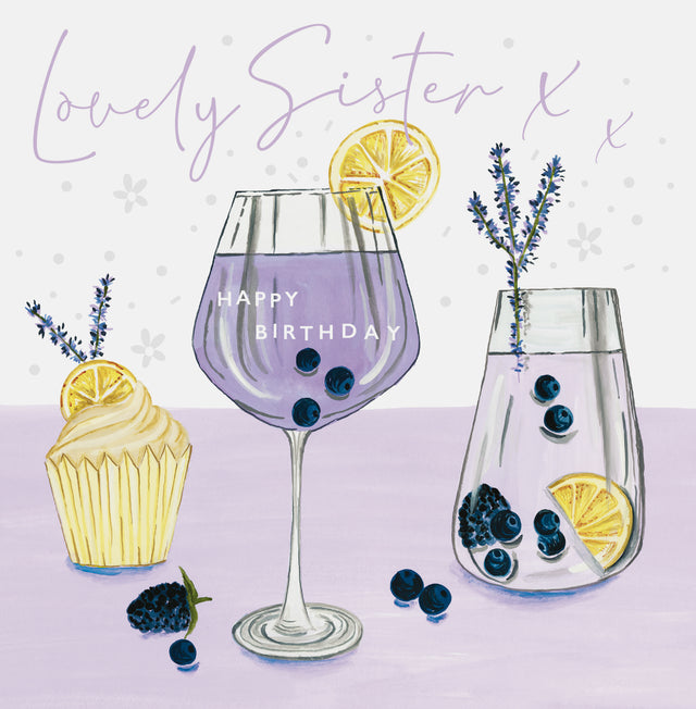 Lovely Sister, Happy Birthday Card