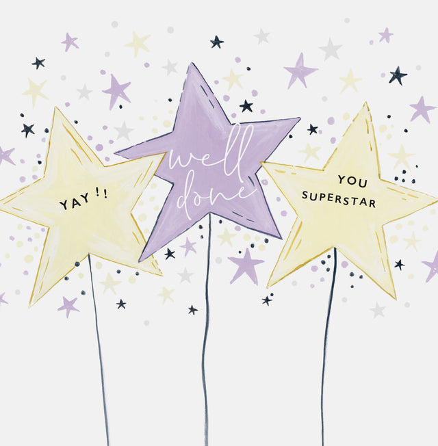Well Done You Superstar Card