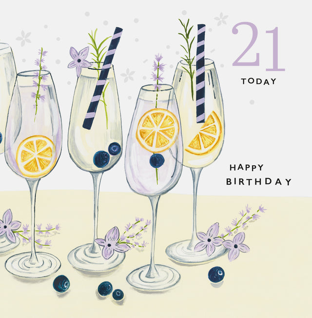 21 Today, Happy Birthday Card