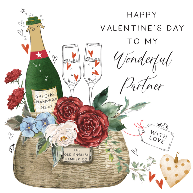 Valentines Wonderful Partner Card