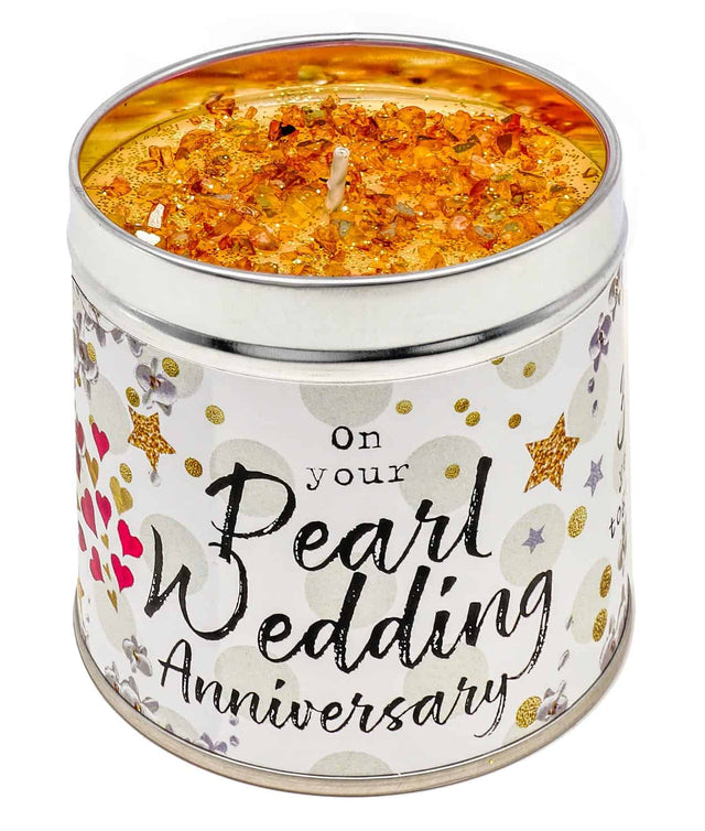 Just Because Anniversary Candle - Pearl