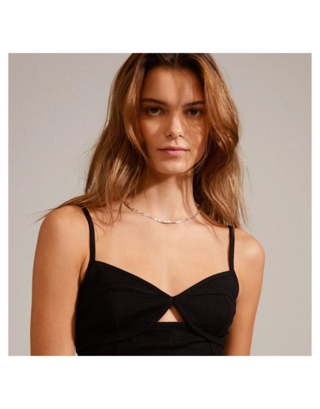 Pilgrim Echo Leaf Necklace - Silver