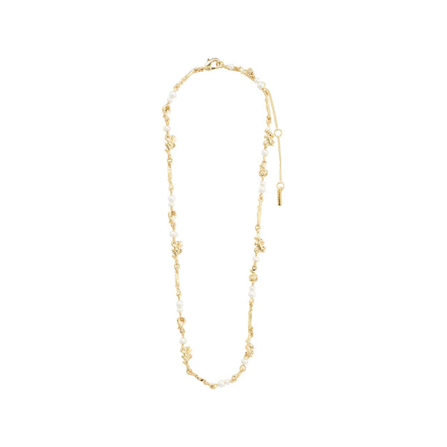 Pilgrim Focus Pearl Necklace - Gold