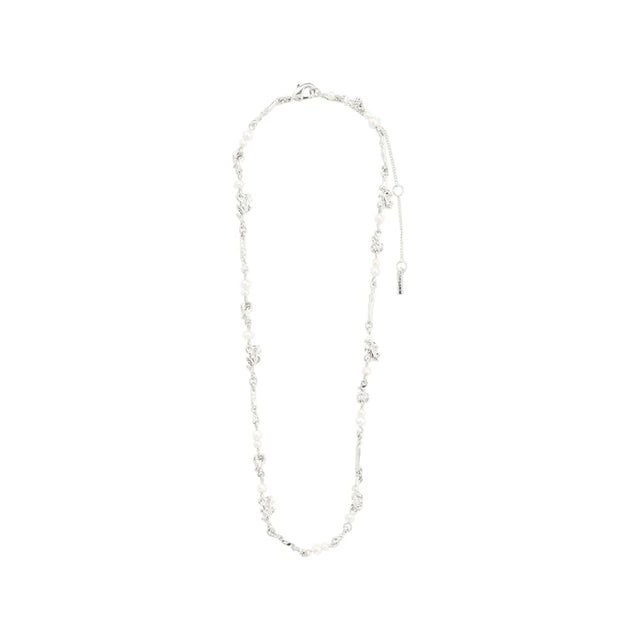 Pilgrim Focus Pearl Necklace - Silver