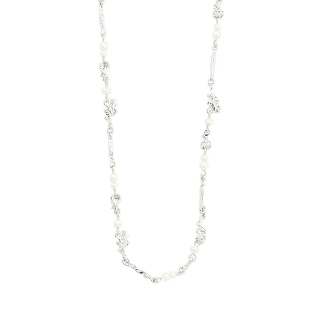 Pilgrim Focus Pearl Necklace - Silver