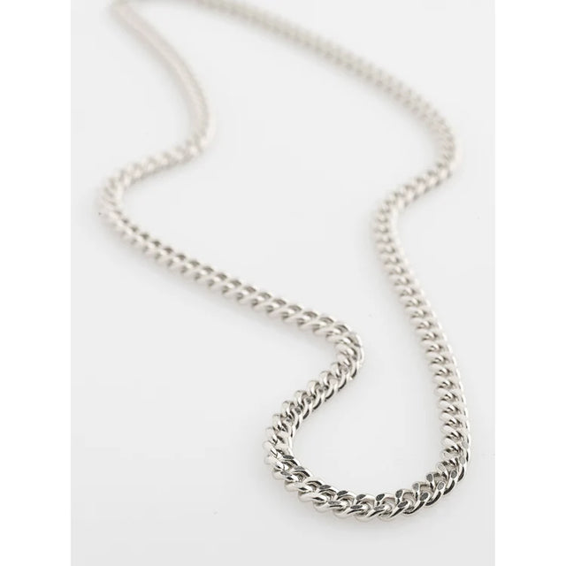 Pilgrim Fuchsia Curb Chain Necklace - Silver