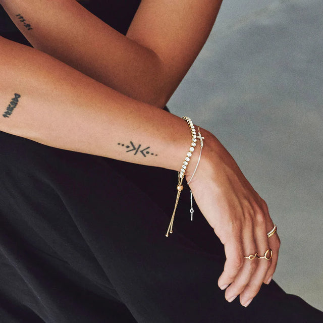 Pilgrim Lucia Crystal Bracelet - Gold