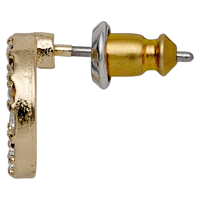 Pilgrim Victoria Halo Crystal Earrings - Gold