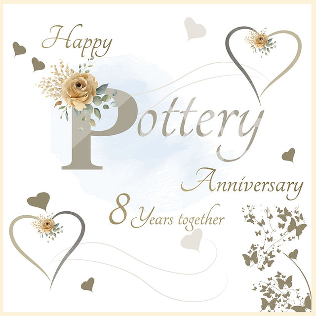 Rush Pottery Anniversary Card