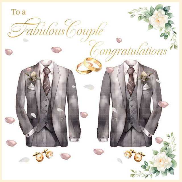 Rush Fabulous Couple Suits Card