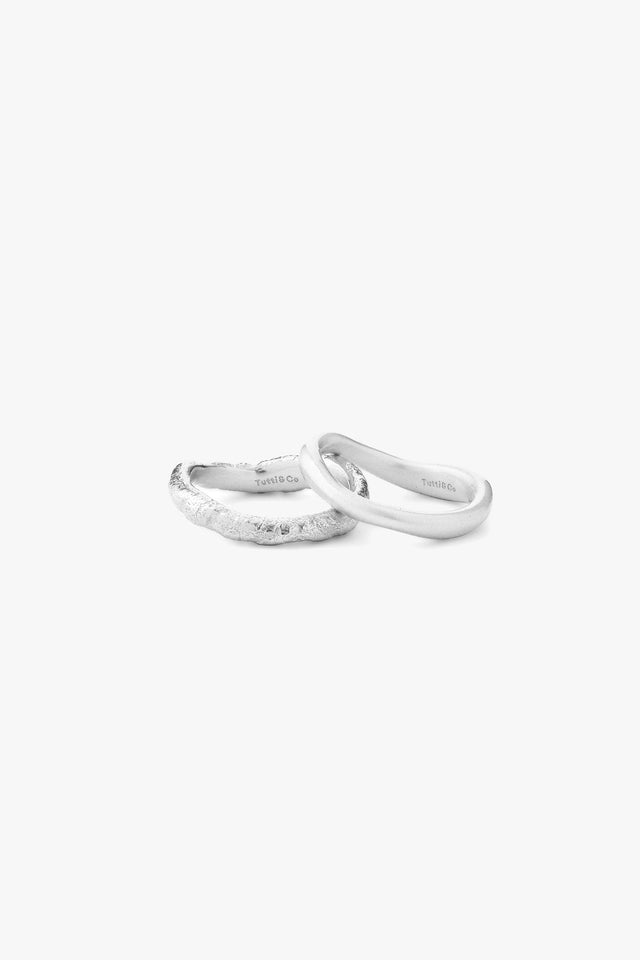 Tutti Wave Ring - Silver