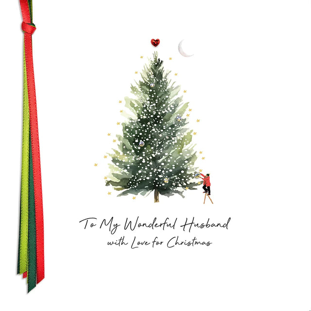 Wonderful Husband Christmas Card